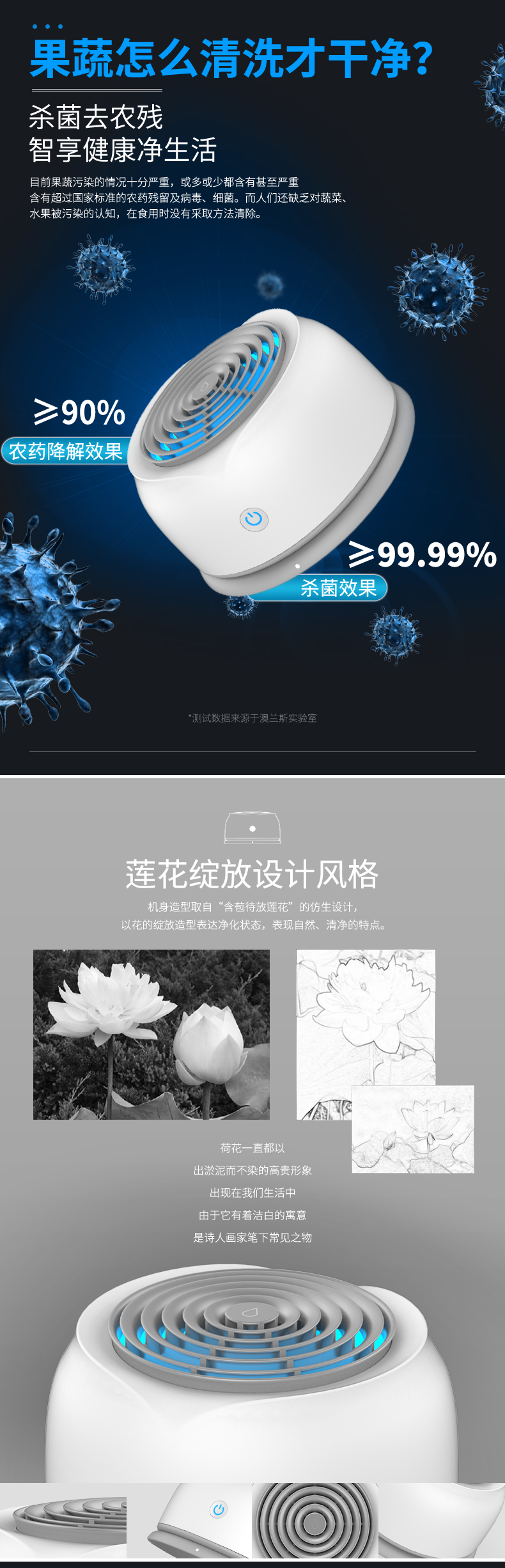 迪曼斯曼便携果蔬净化器